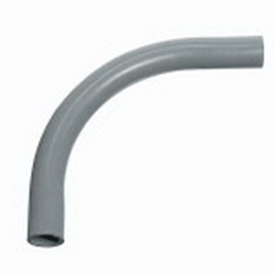 Carlon UA9FL SCH 40 90 Degree Rigid Non-Metallic Elbow; 3 Inch, Plain End, PVC