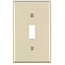 Leviton, 82001, 1 Gang Toggle Switch, Almond, Wall Plate 